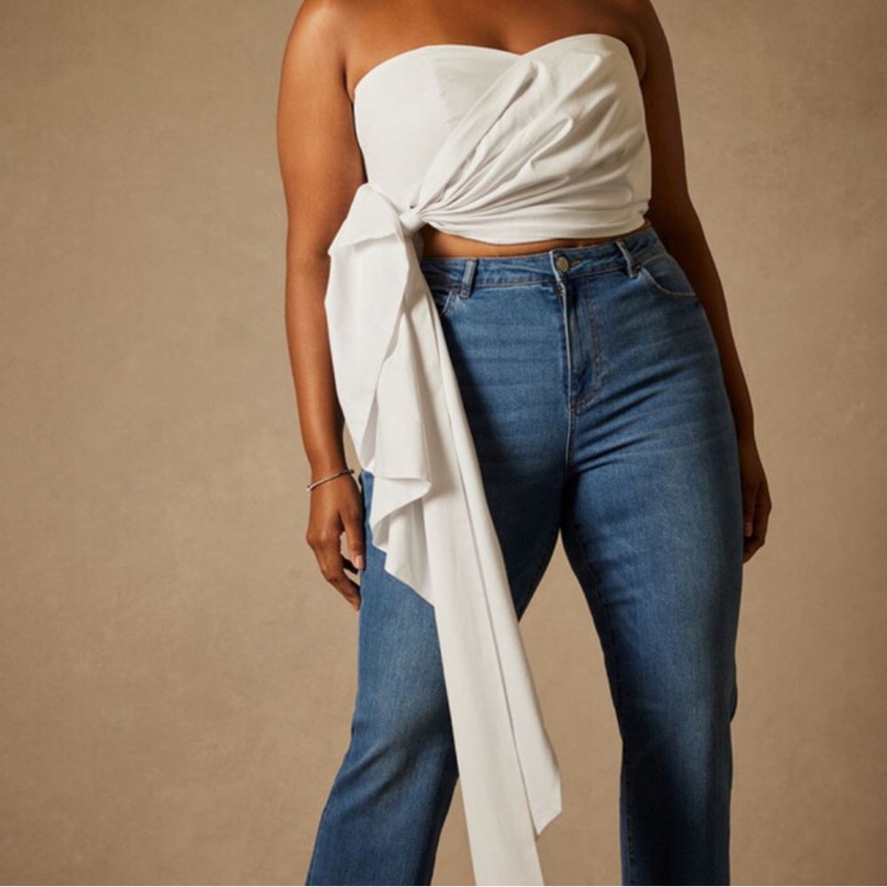 Eloquii Bow Bustier Top